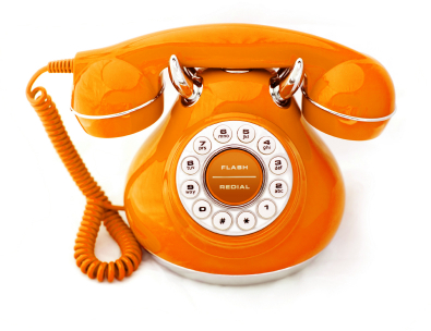 Orange Vintage Phone